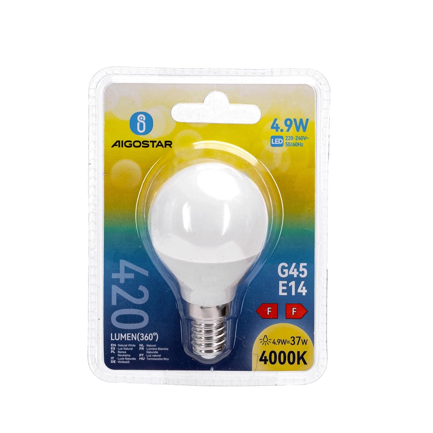 LED G45 E14 4.9W