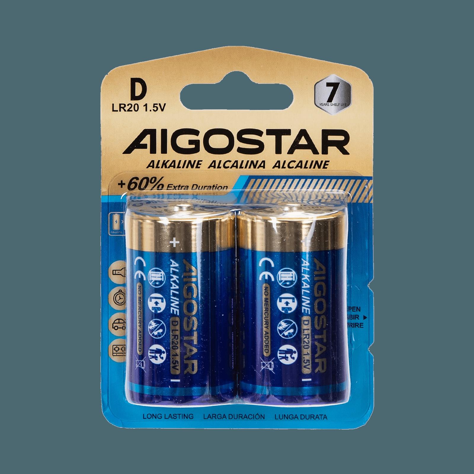 Alkaline battery LR20 D-2B 1.5V 2pcs