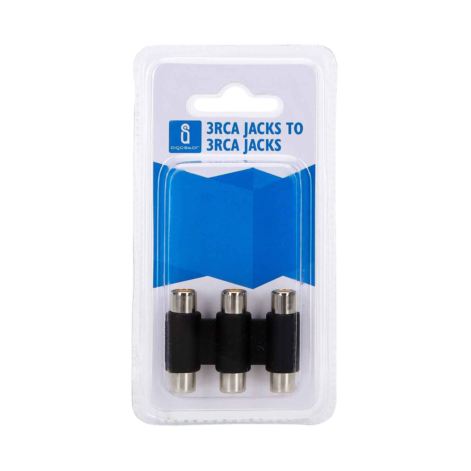 Audio and Video 3RCA JACKS TO 3RCA JACKS Black