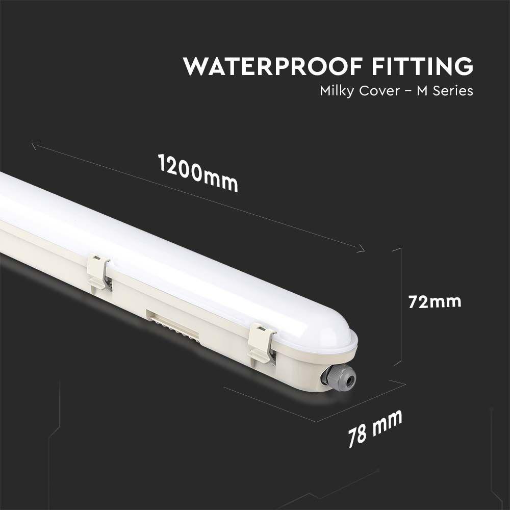 VT-120060 60W LED WP LAMP FITTING 120CM SAMSUNG CHIP 6500K 120LM/W