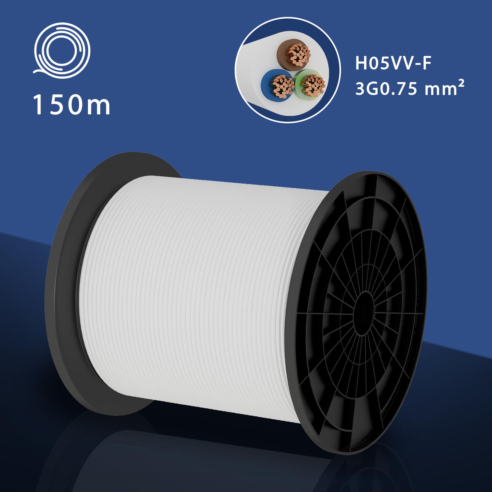 Wires 150m H05VV-F 3G0.75m㎡