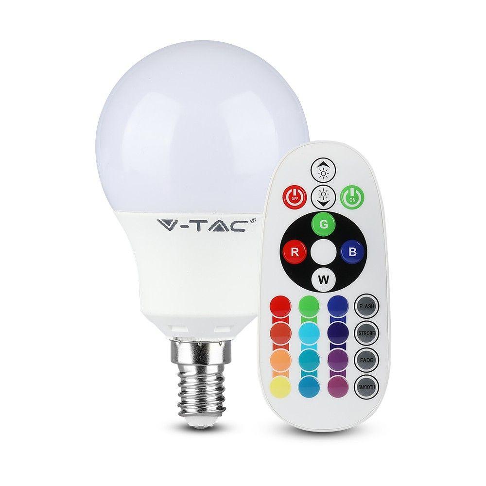 VT-2234 3.5W P45 LED BULB (RF CONTROL - DIMMABLE) RGB+3000K DIMMABLE E14