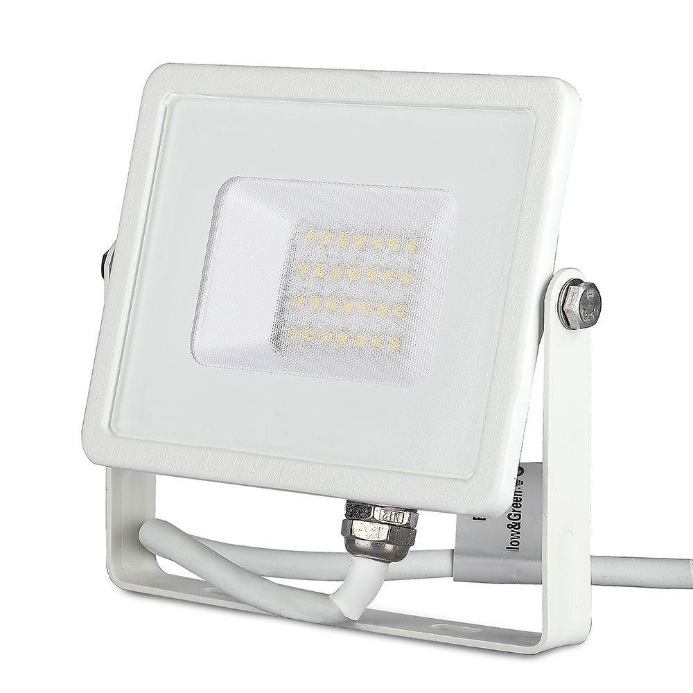 20W Naświetlacz LED SMD, Chip SAMSUNG, Barwa:3000K, Obudowa: Biała , VTAC, SKU 21442