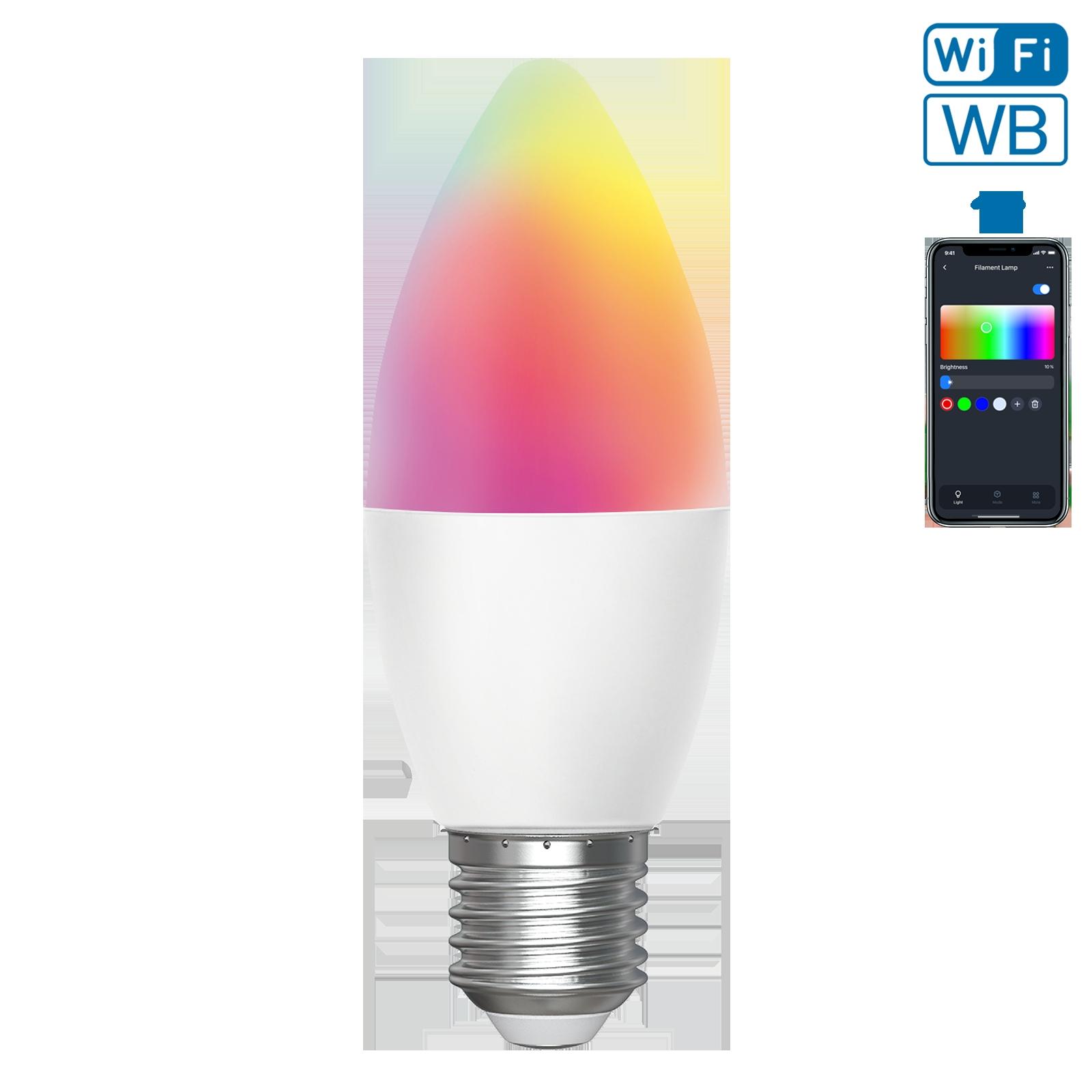 Inteligentna żarówka LED WB C37 E27 Wi-Fi 6,5W