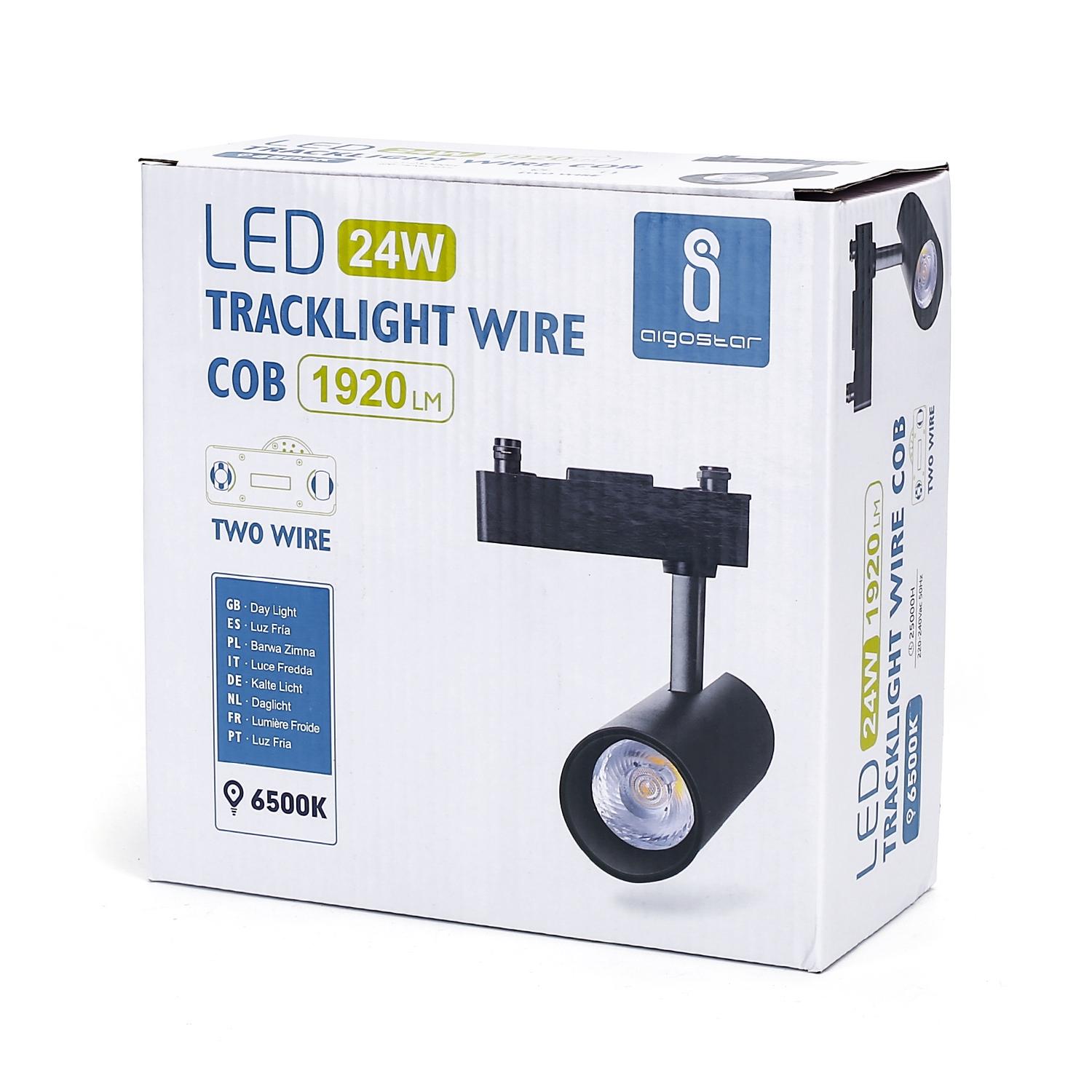 Światło dwutorowe LED, 24W, 6500K, 1920lm