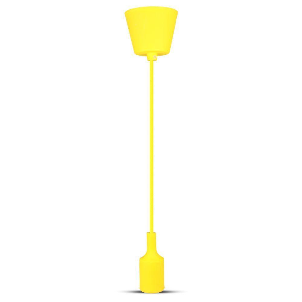 VT-7228 E27 SILICONE PENDANT HOLDER-YELLOW