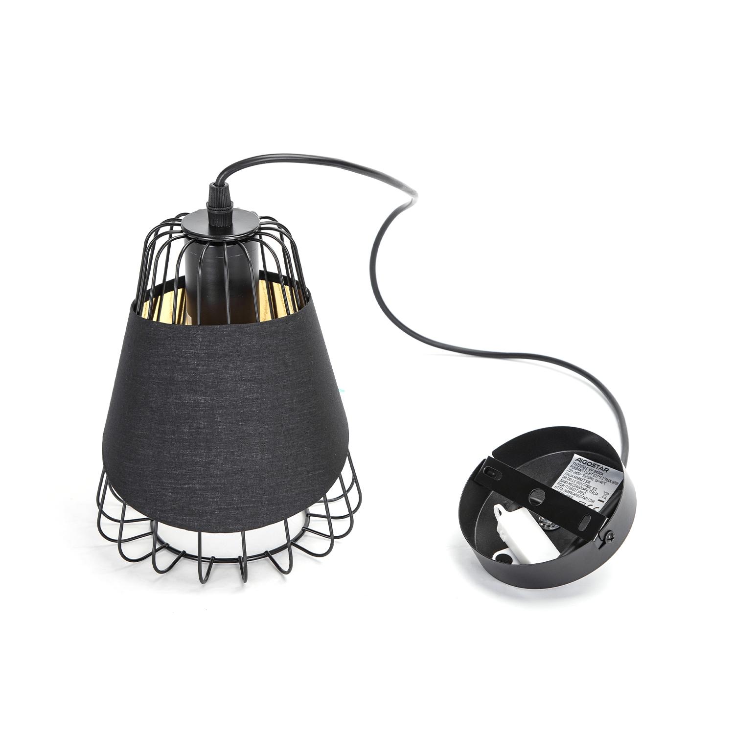 Pendant light with iron frame ( Cloth&Iron wire )