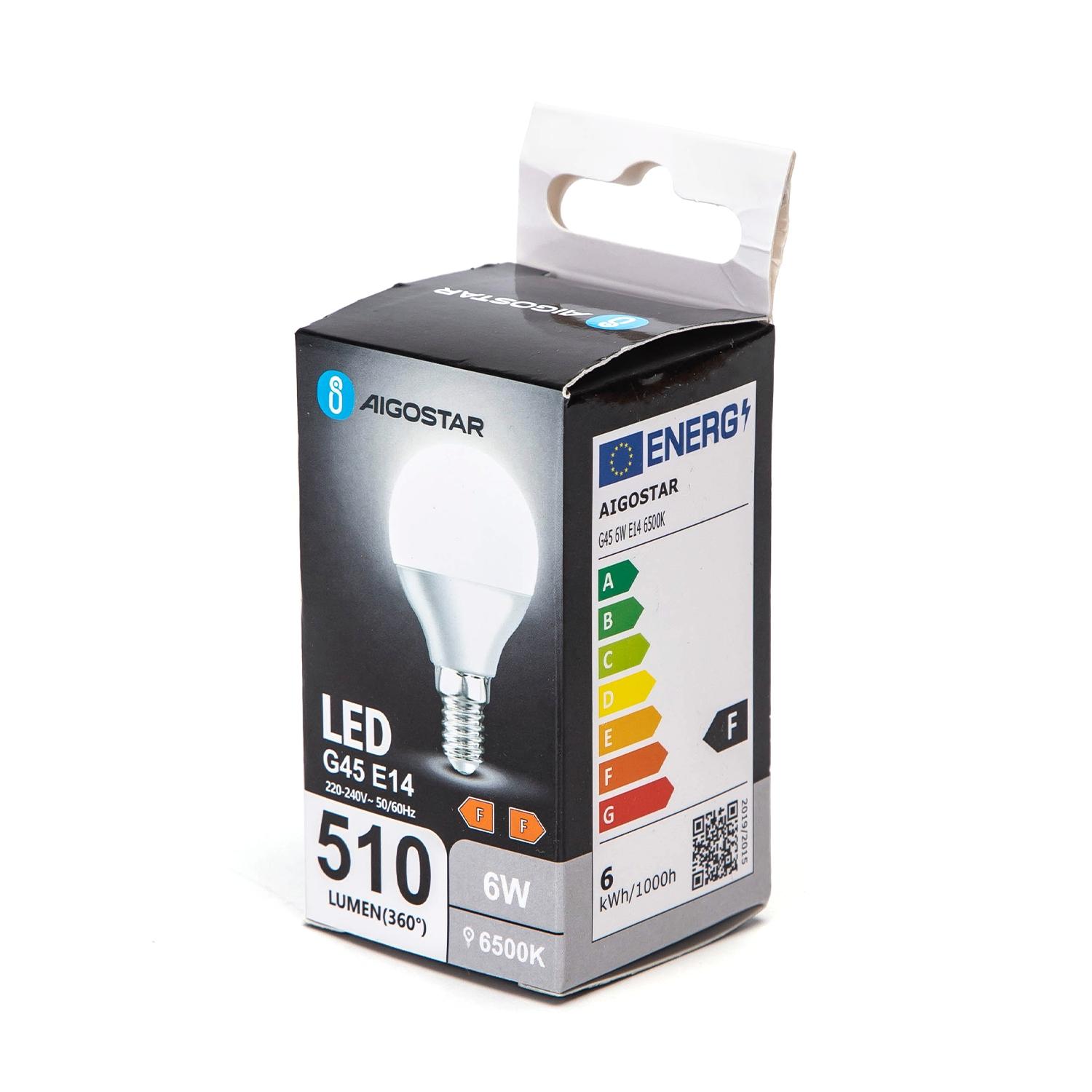 LED G45 E14 6W