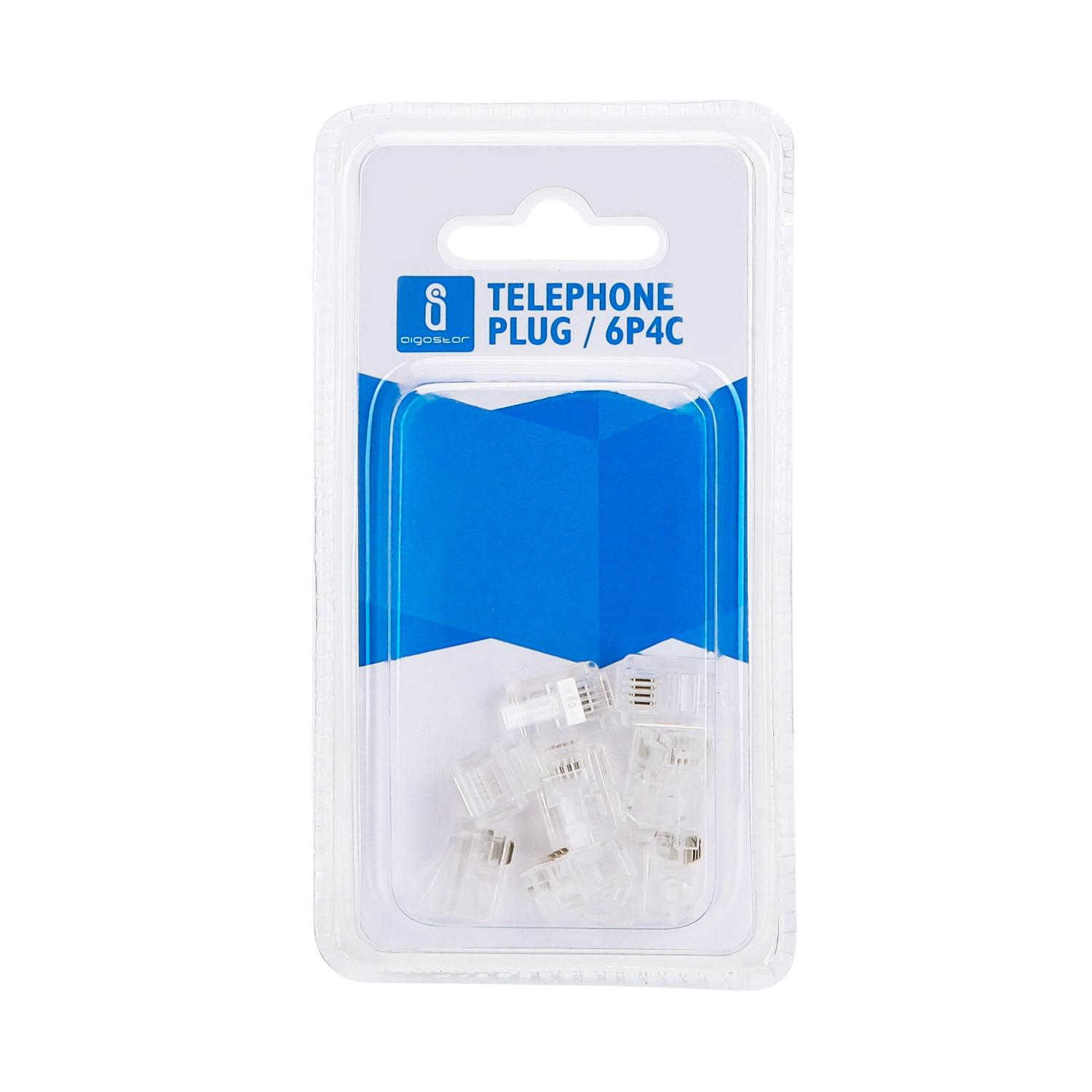 TELEPHONE PLUG / 6P4C