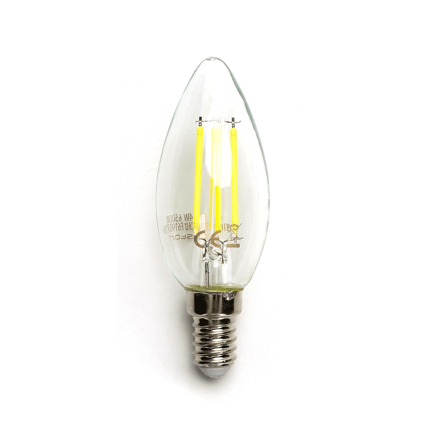 LED Filament Bulb (Clear) C35 E14 8W