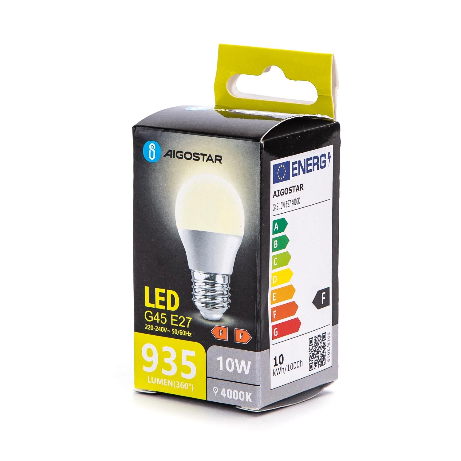 LED G45 E27 10W 4000K (10W,E27,4000K)