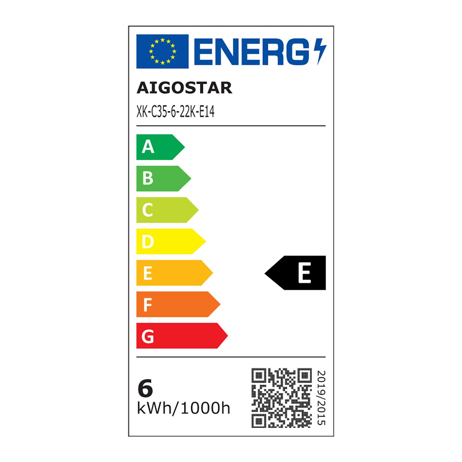 Żarówka LED Filament (Bursztynowa) C35 E14 6W