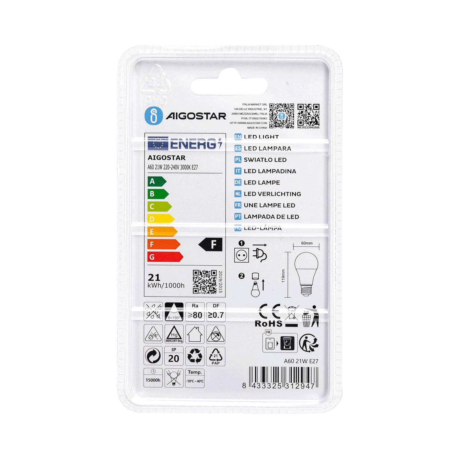 LED E27 21W A60 ( general bulb )