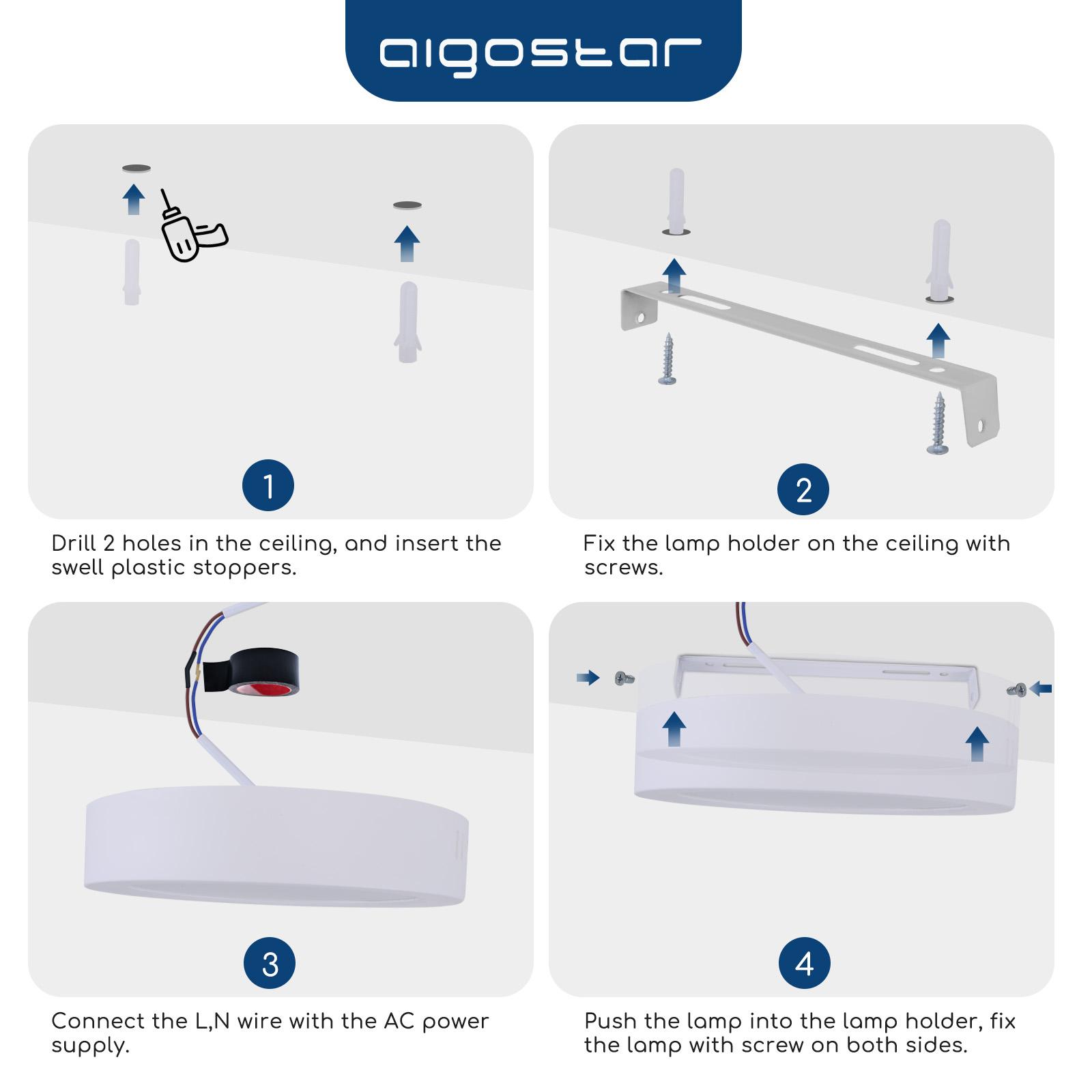 Downlight okrągły natynkowy LED 12W Żółte światło