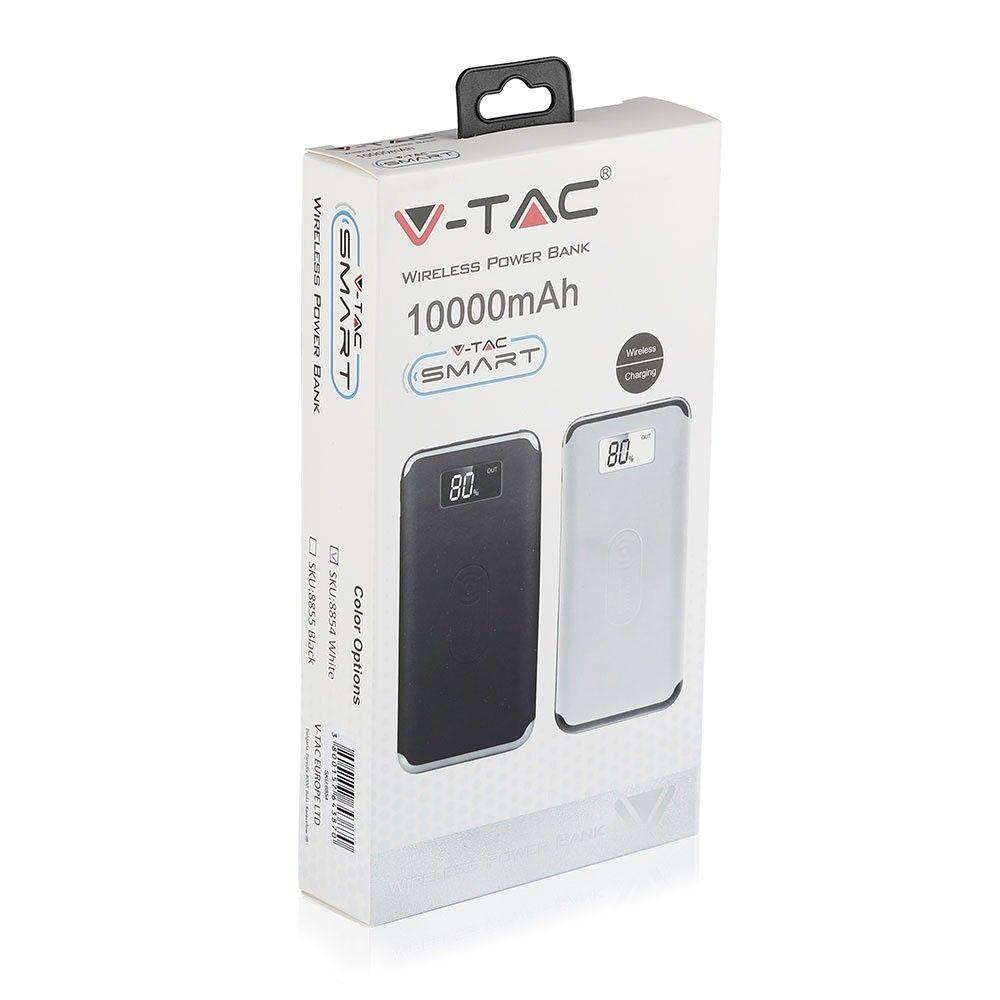 VT-3505 10000mAh POWER BANK WITH DISPLAY AND WIRELESS-BLACK