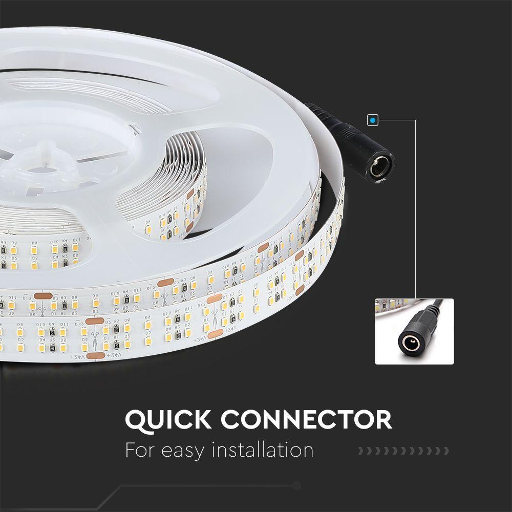 VT-2216 360 360LED'S 30W/M LED STRIP LIGHT 4000K IP20 (5M/ROLL)(PRICE PER M)