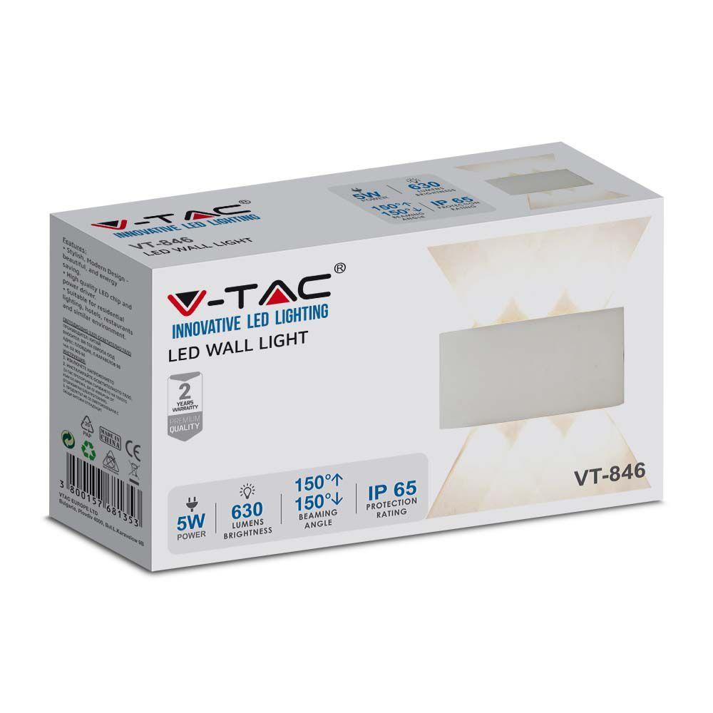 VT-846 5W LED WALL LIGHT 4000K SAND WHITE