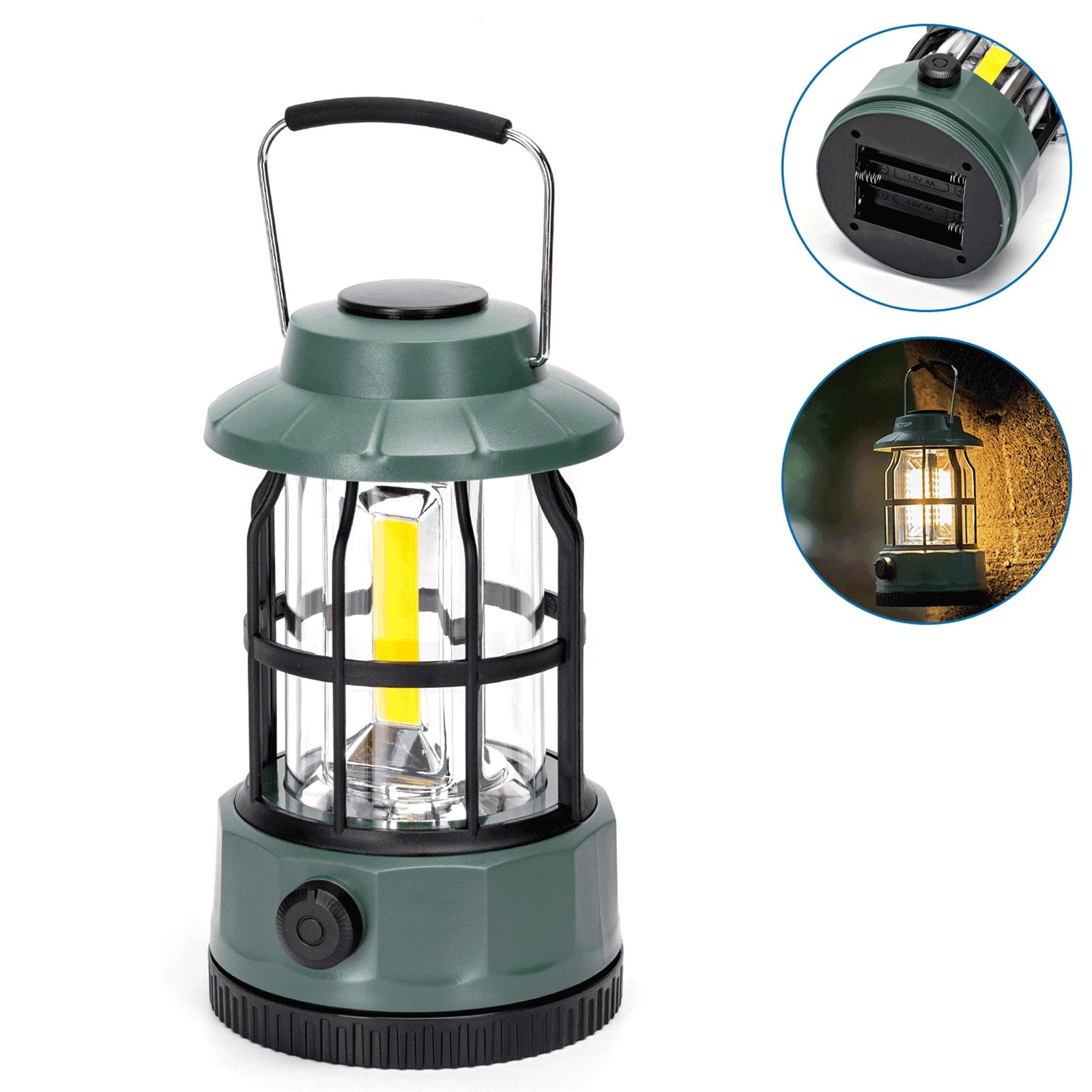 Camping lantern dimmable with knob 3AA batteries