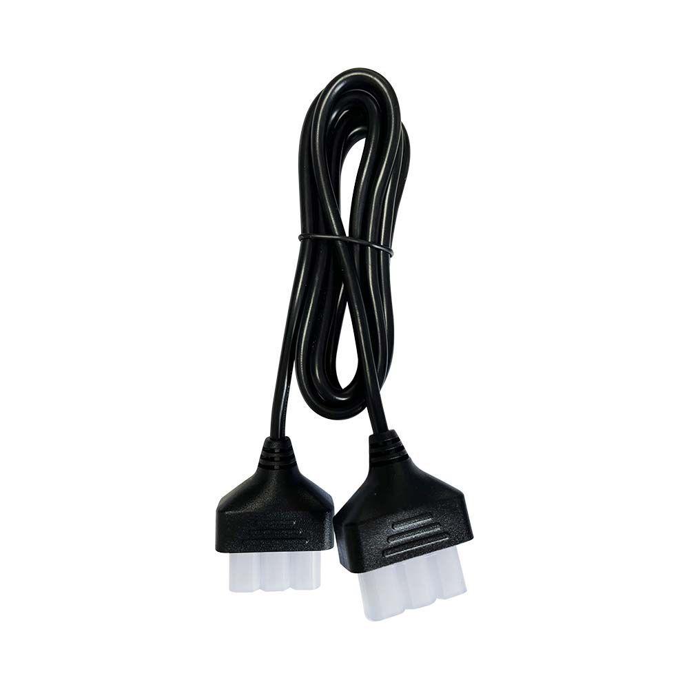 POWER CABLE WITH 2 PLUGS, BLACK 2m, 3x0.75mm²