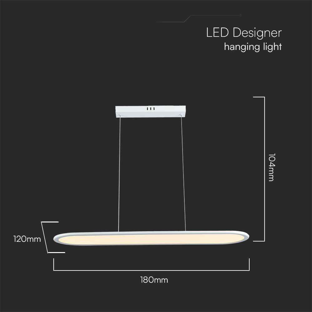 VT-7821 24W LED HANGING LAMP 80x100CM 4000K WHITE BODY