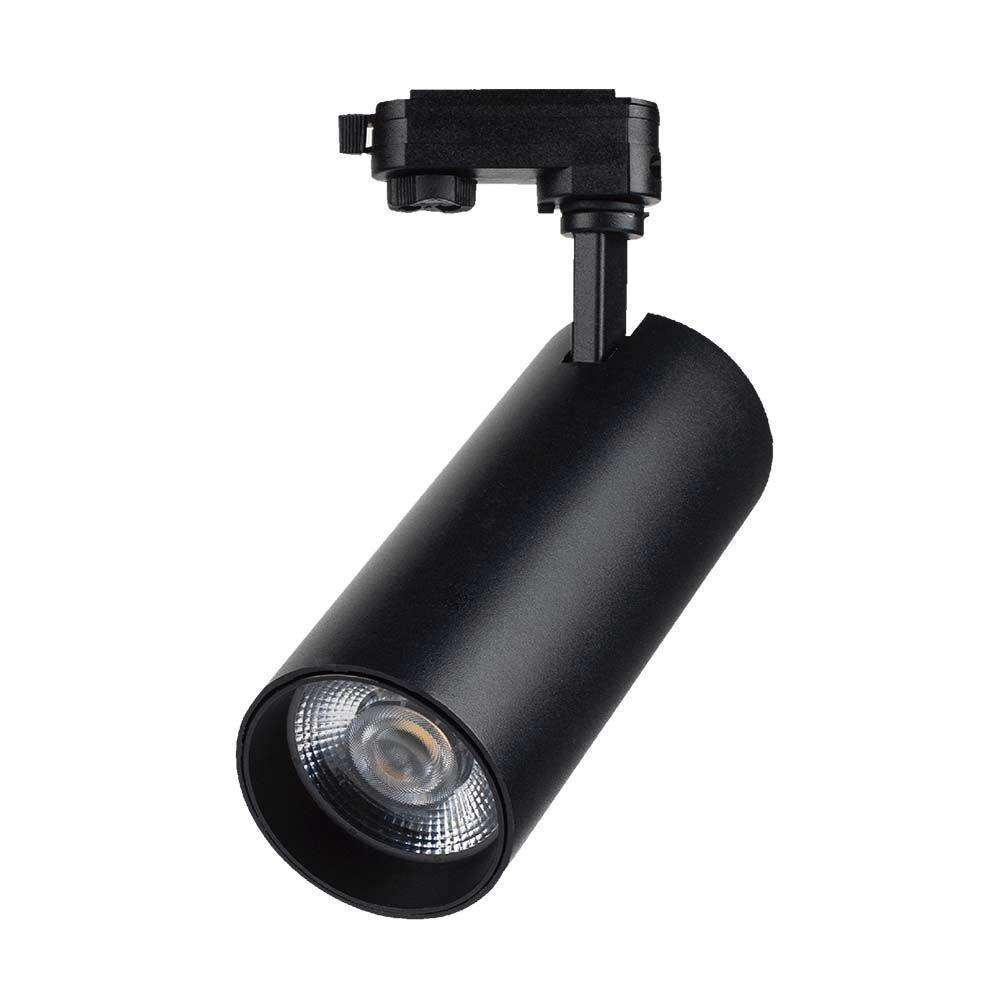 VT-47050 40W COB LED TRACKLIGHT 3IN1 BLACK BODY, BLACK REFLECTOR, BLACK BACK COVER