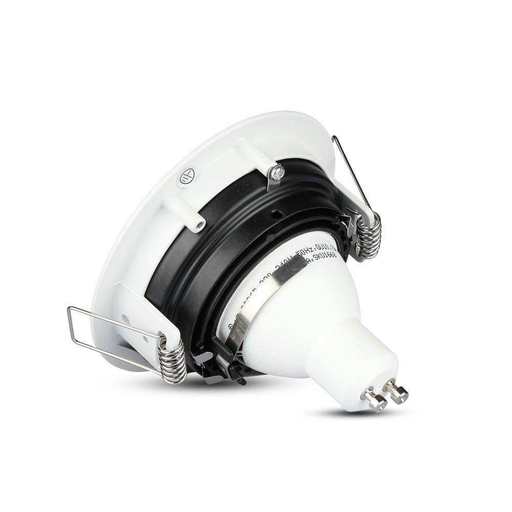 VT-781 GU10 FITTING ROUND WHITE