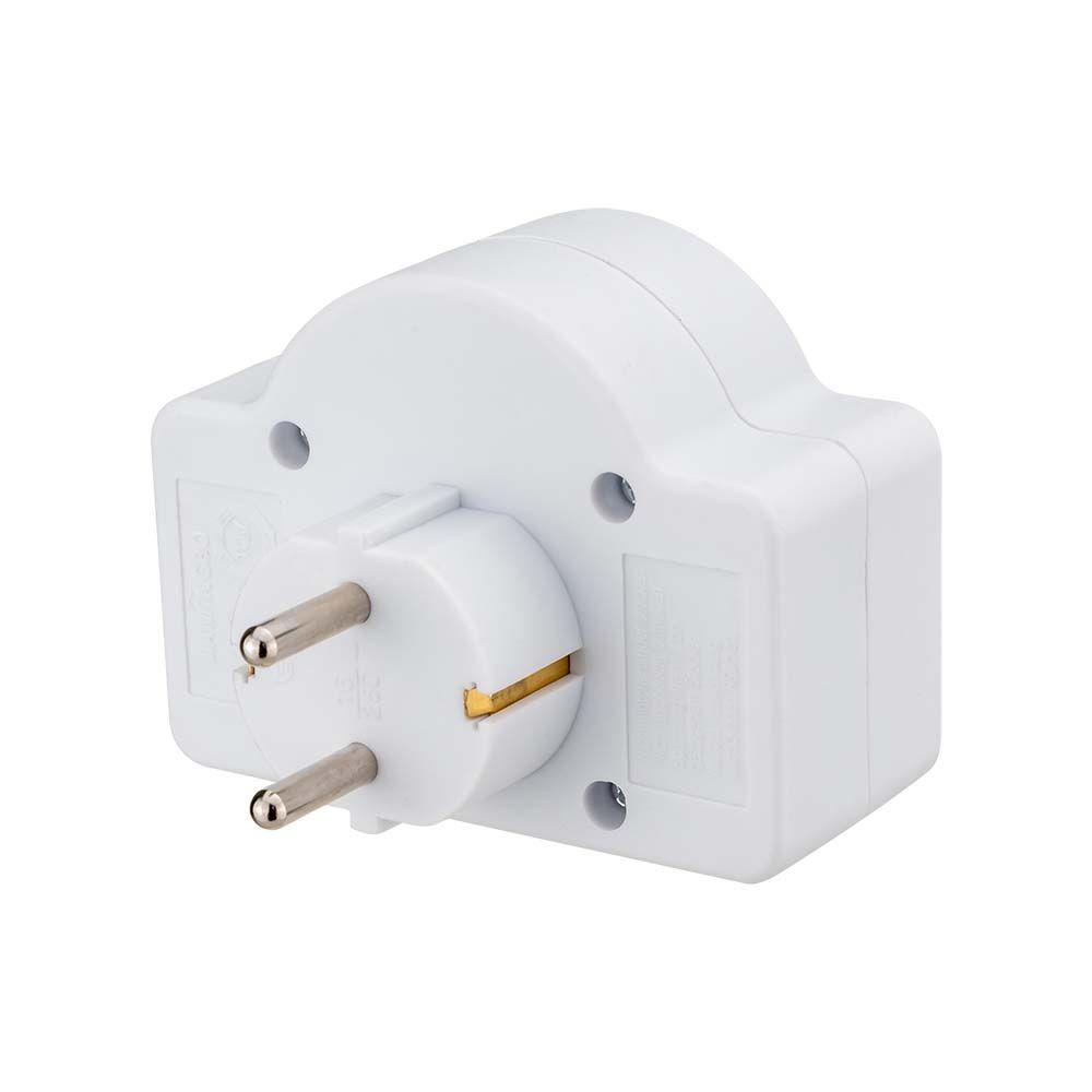 VT-1010-3 3 OUTLET POWER ADAPTER WITH EARTH CONTACT AND SWITCH 16A 250V