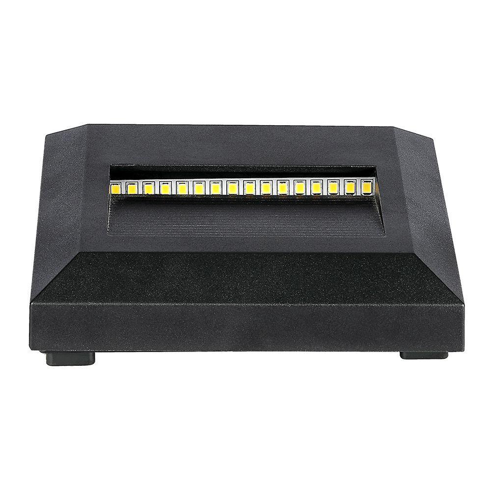 VT-1152 2W LED STEP LIGHT 4000K BLACK BODY SQUARE