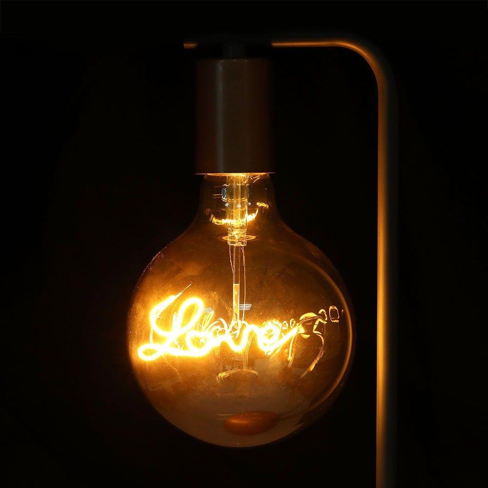 VT-2205 5W LED G125 LED FILAMENT BULB -AMBER GLASS 2200K E27