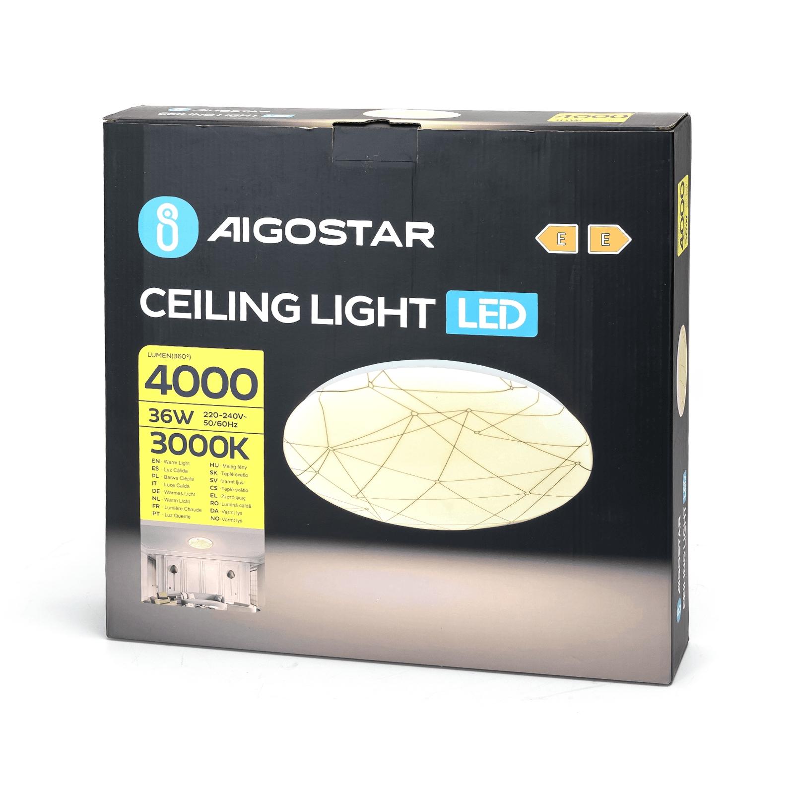 LED CEILING LIGHT 36W 3000K/GEOMETRIC LINE SHAPE