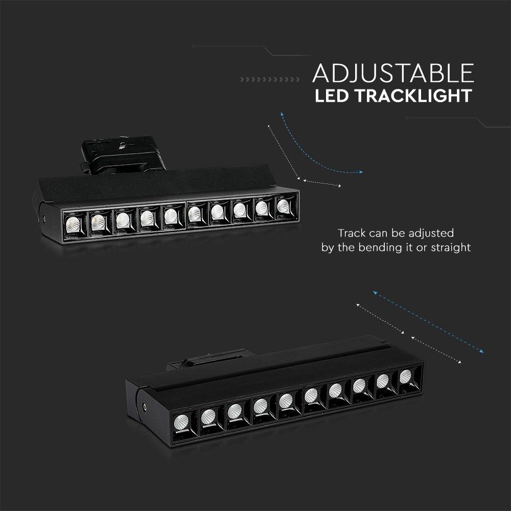 25W Lampa liniowa LED na szynoprzewód, Chip SAMSUNG, Barwa:4000K, Obudowa: Czarna, VTAC, SKU 20007