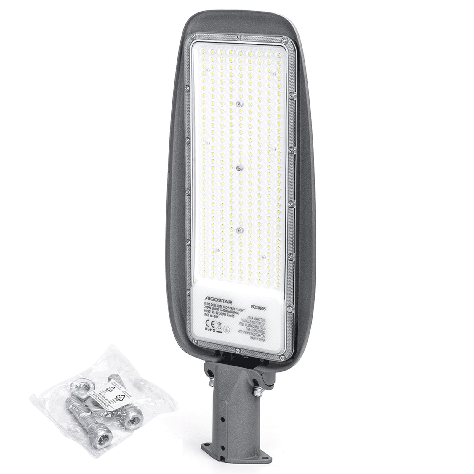 DOB LED lampa uliczna slim 200W (200W,6500K,IP65)