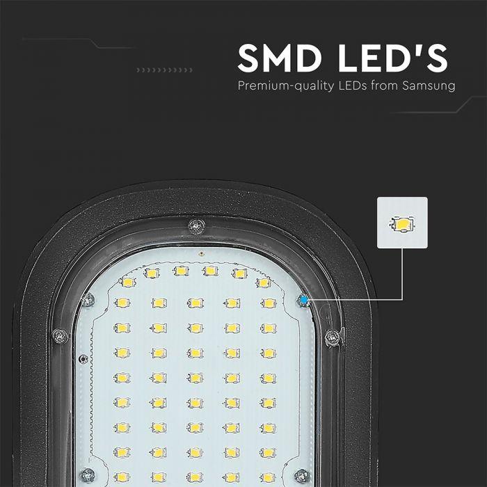 50W Lampa uliczna LED, Chip SAMSUNG, Barwa:4000K, 3 LATA GWARANCJI , VTAC, SKU 539