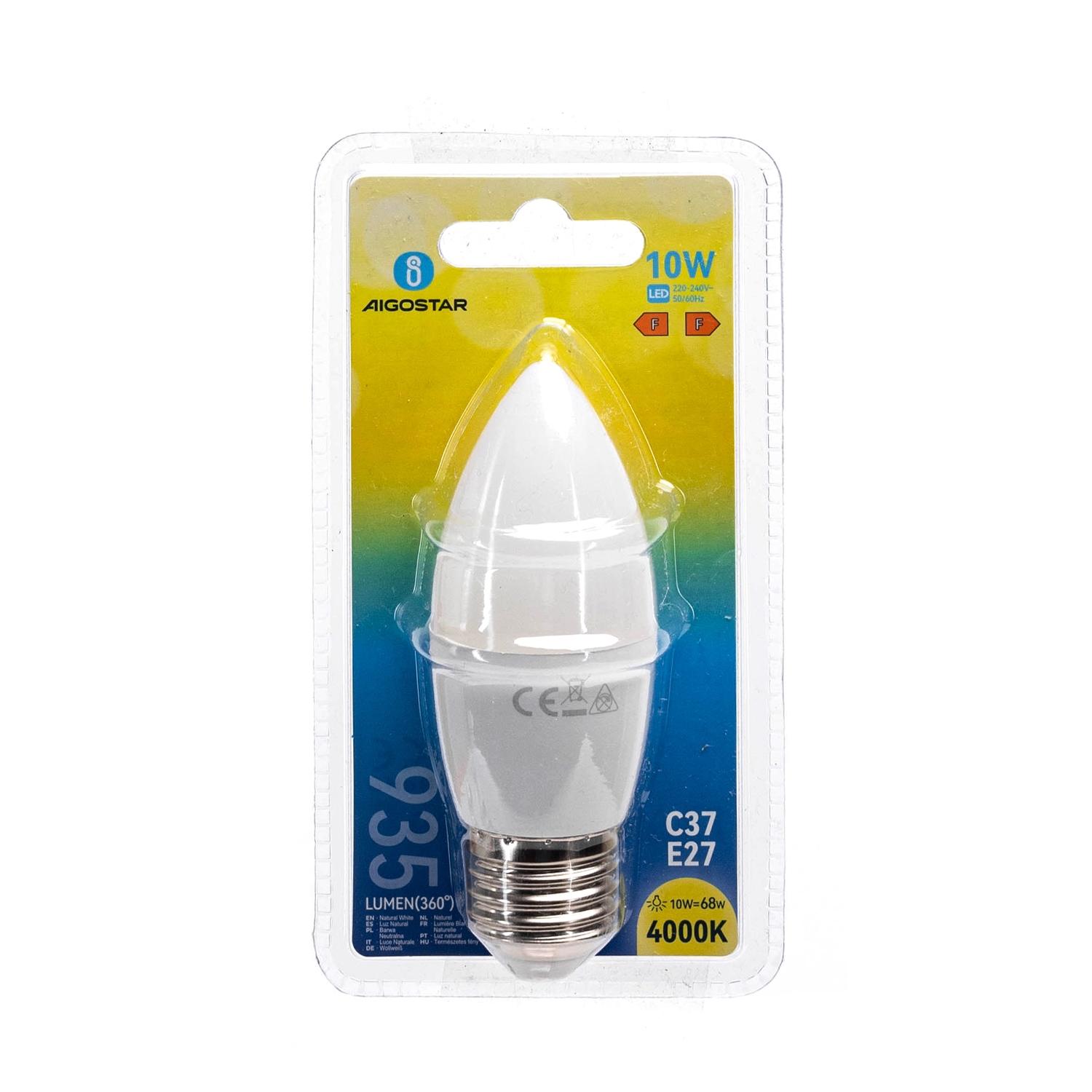 LED E27 10W C37