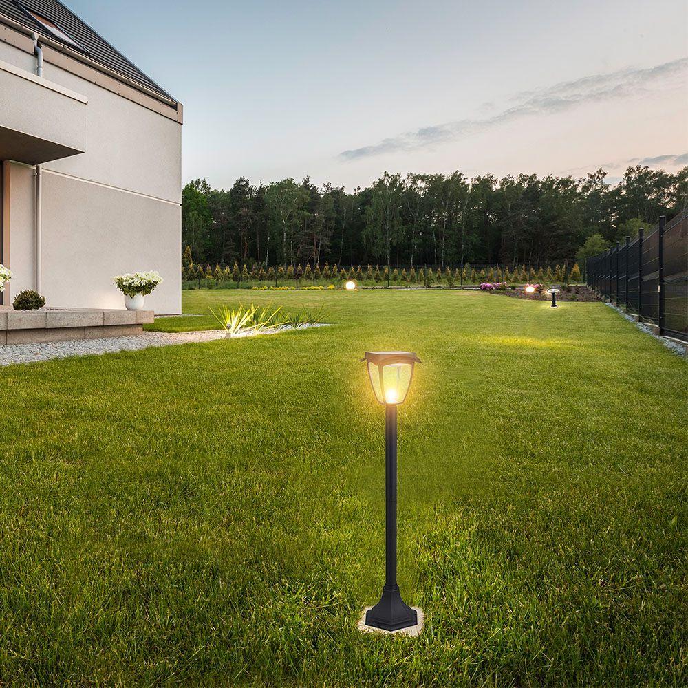 VT-984 LED SOLAR LAWN LAMP 3000K+6000K MATT BLACK BODY