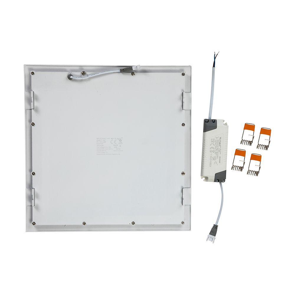 24W Panel LED, Barwa:3000K, Kwadratowa, VTAC, SKU 4887