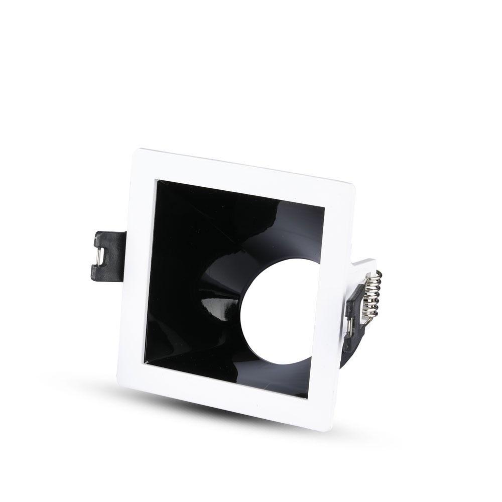 VT-875 GU10 FITTING SQUARE-WHITE+BLACK