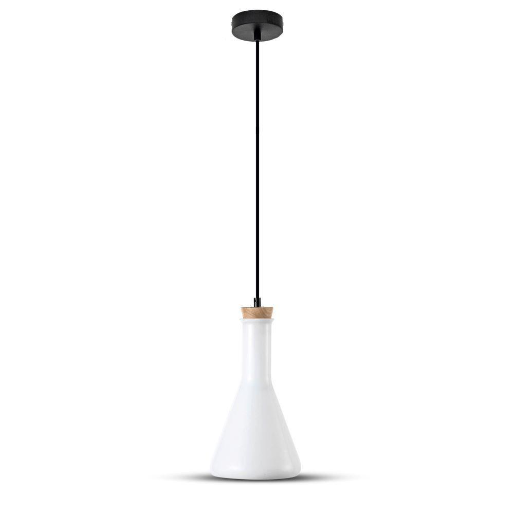 Lampa wisząca, Klosz: Szklany/ Biały, VTAC, SKU 3758