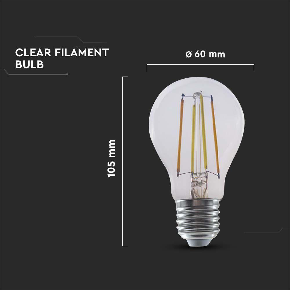 VT-5137 7W A60 FILAMENT BULB COMPATIBLE WITH AMAZON ALEXA & GOOGLE HOME 3IN1 E27