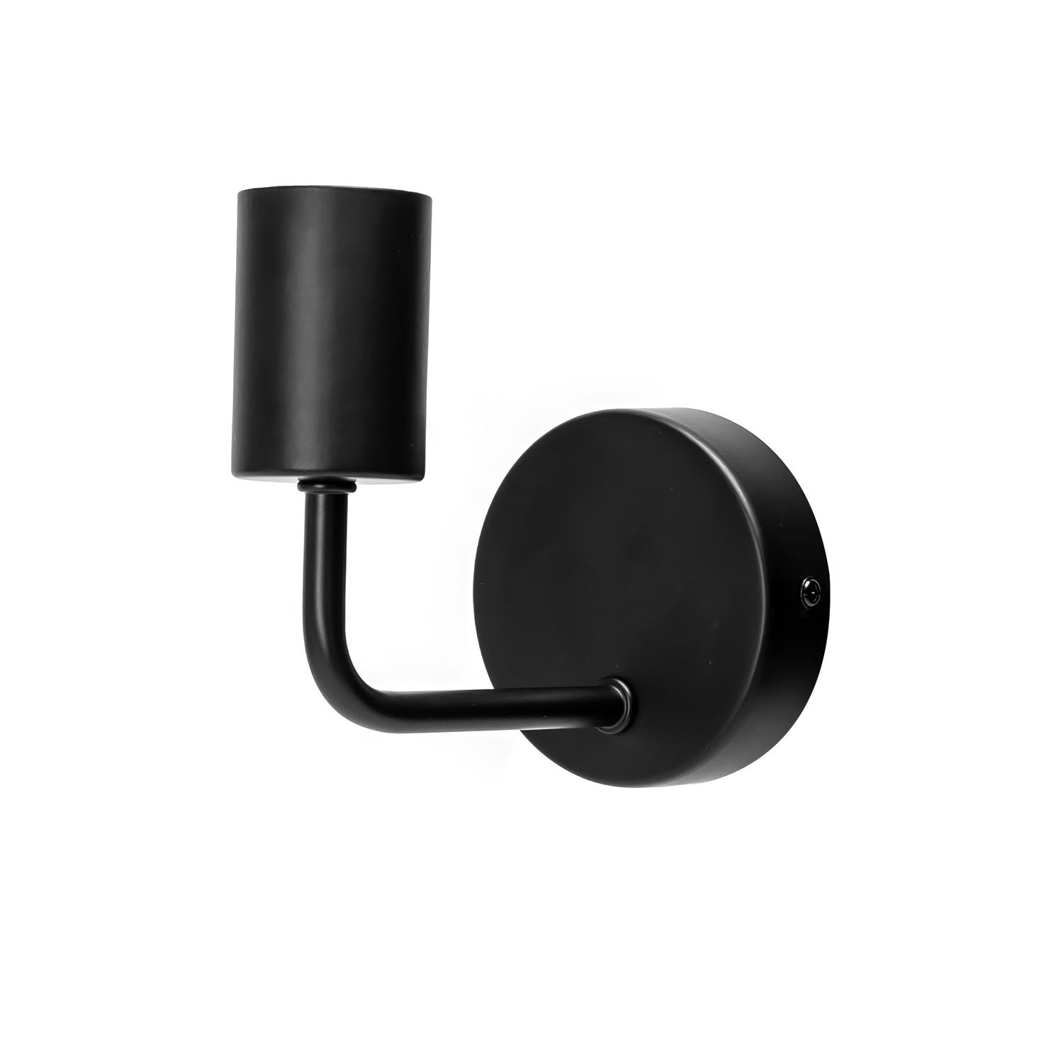 Metal wall light black (without light source) E27