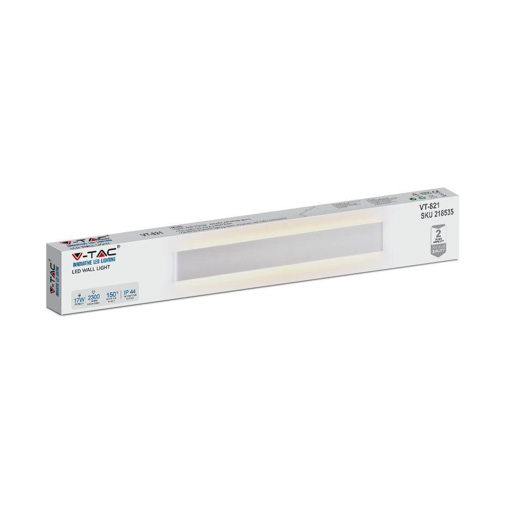 20W Lampa nad lustro, Barwa:3000K, IP44, Biały, VTAC, SKU 218535