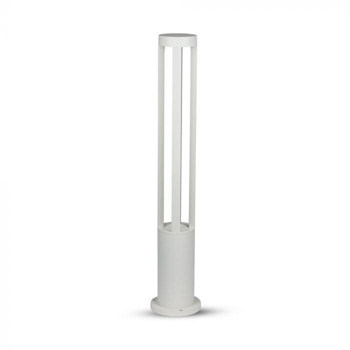 VT-820 10W LED BOLLARD LIGHT 3000K WHITE BODY 80CM HEIGHT