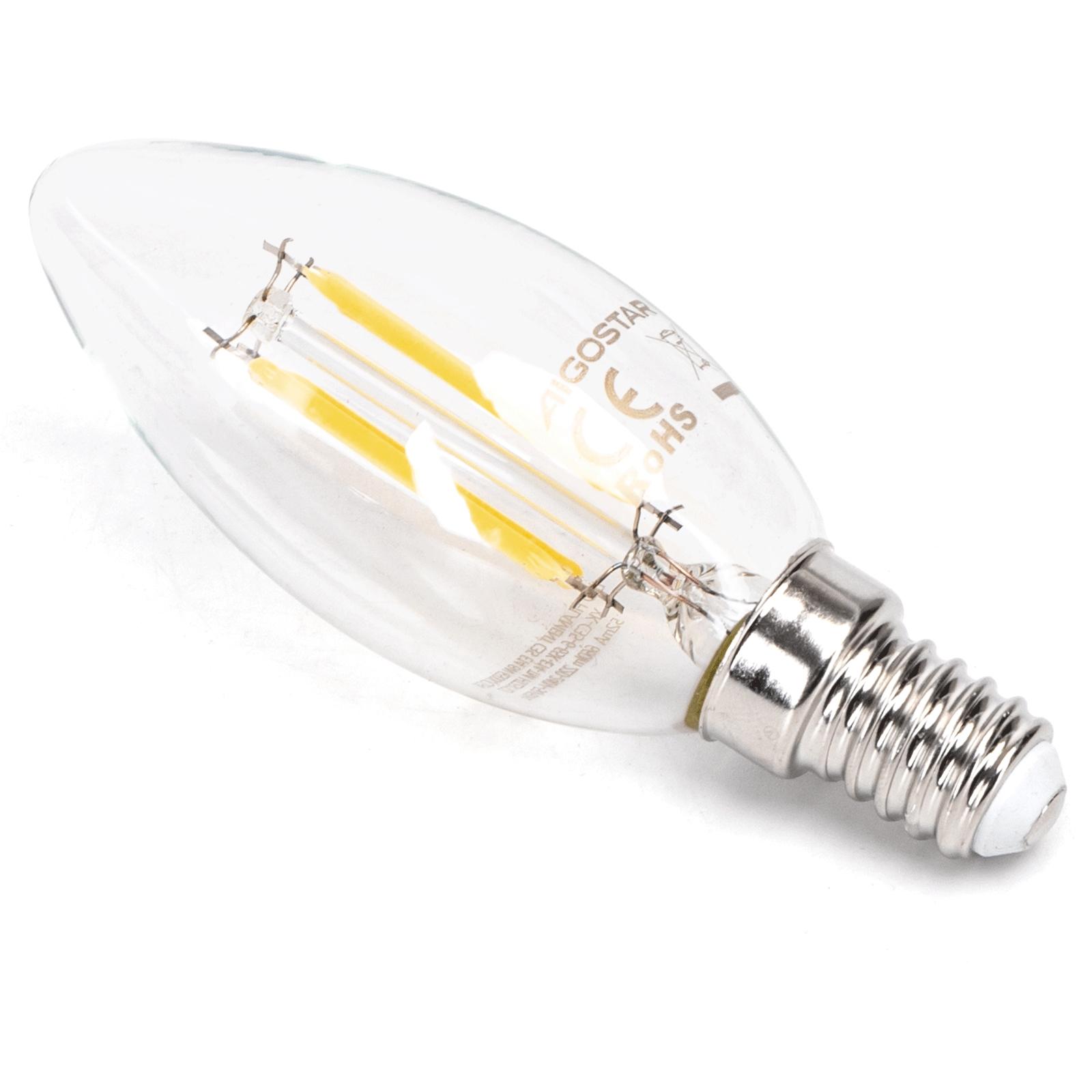 LED Filament Bulb (Clear) C35 E14 6W