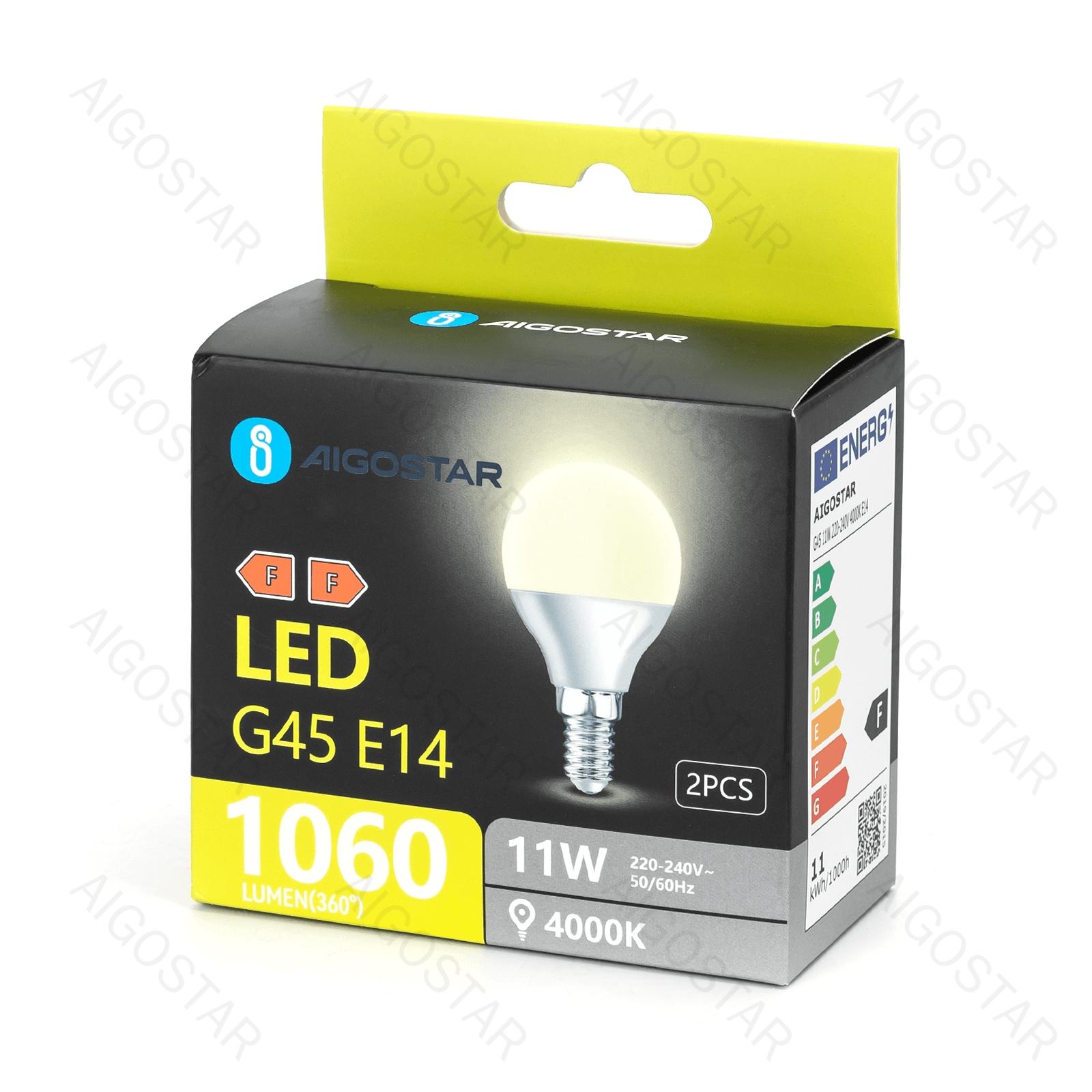 LED A5 G45 E14 11W 4000K/DOUBLE/COLOR BOX