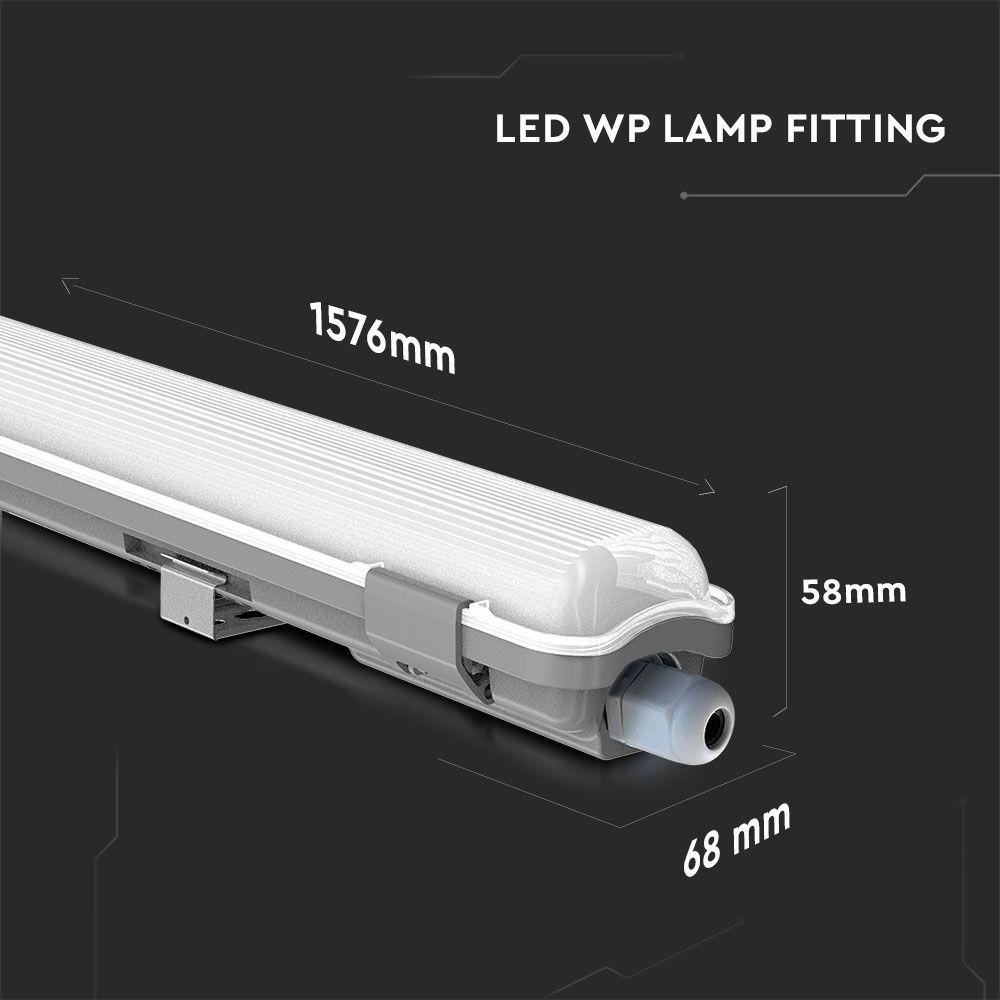 1X22W Oprawa Hermetyczna 150cm z świetlówką T8, Barwa:4000K, IP65, VTAC, SKU 6461