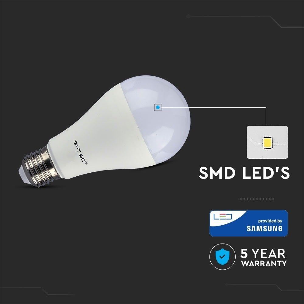 VT-2309 9W A70 LED PLASTIC BULB SAMSUNG CHIP (EMERGENCY-3HOURS) 4000K E27