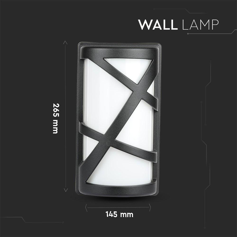 VT-745 E27 WALL LAMP-MATT BLACK E27