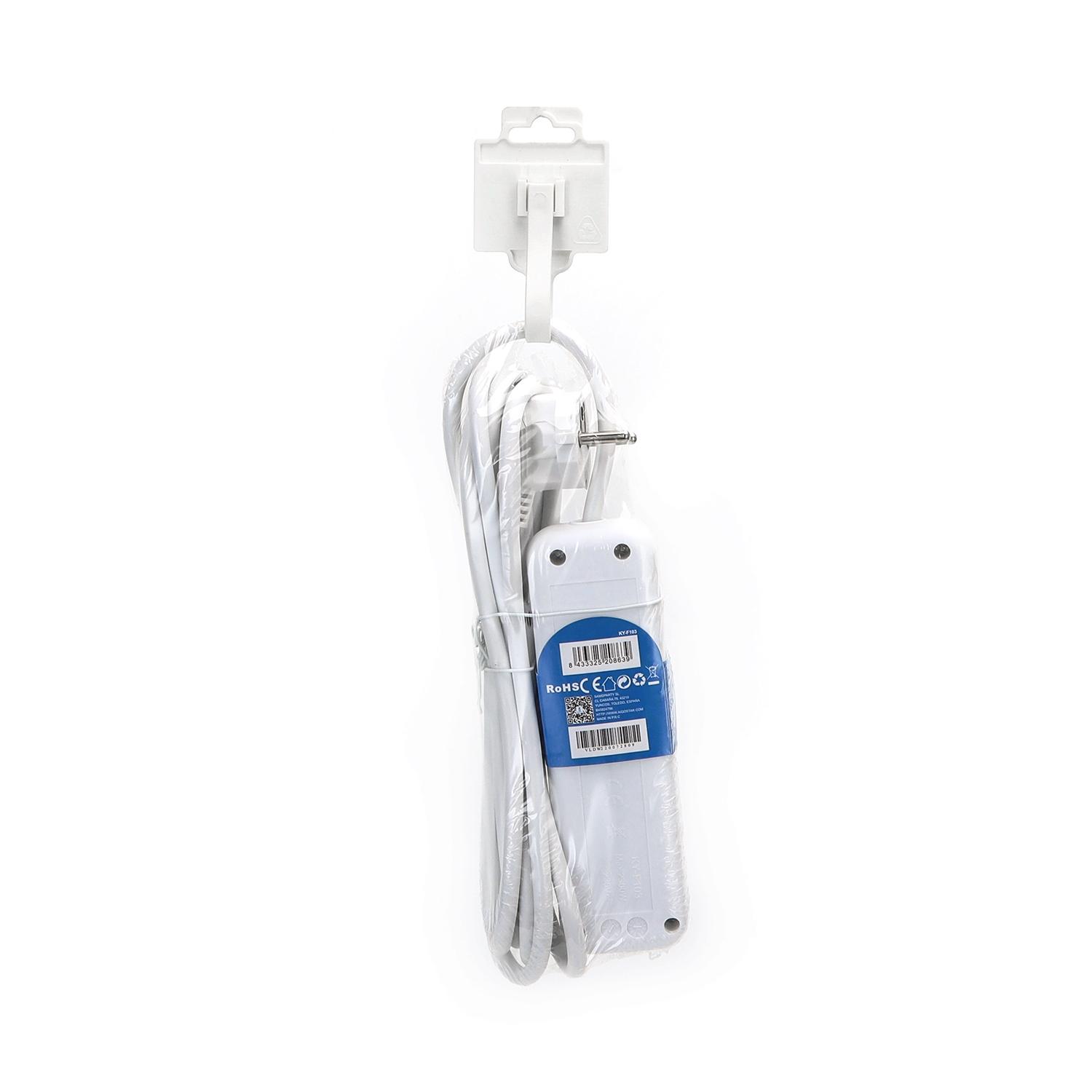 Power strips 3-way 3m H05VV-F 3G1.0m㎡ White