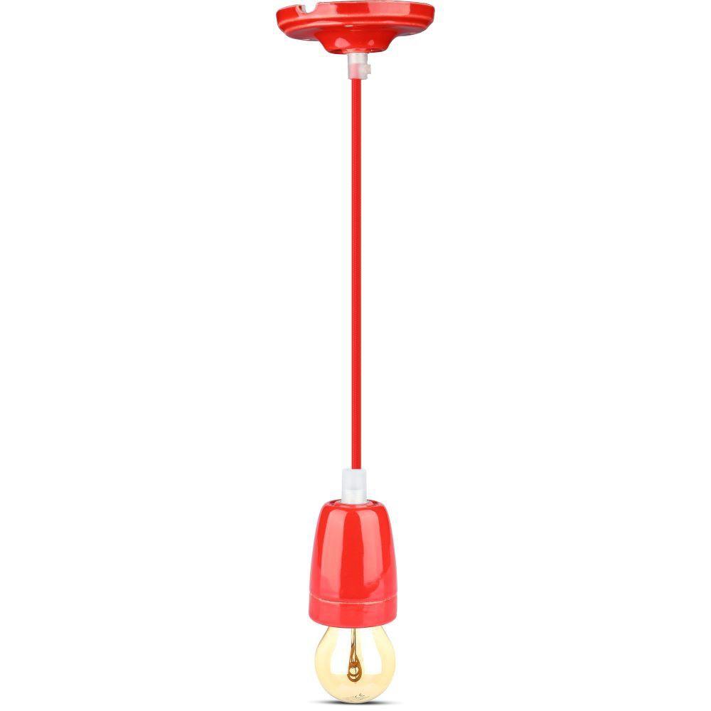 VT-7998 HIGH FREQUENCY PORCELAIN LAMP E27 HOLDER-RED