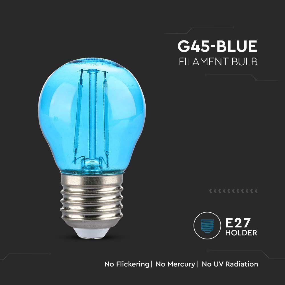 VT-2132-N 2W G45 LED BLUE COLOR FILAMENT BULB E27